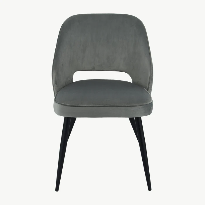Sutton Dining Chair - Grey Velvet