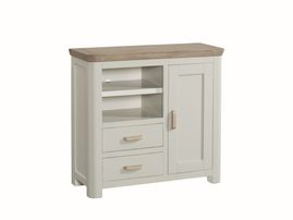 Treviso Painted media unit wooden handles