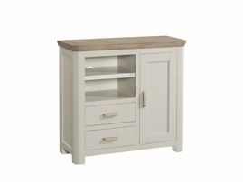 Treviso Painted media unit wooden handles